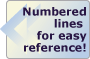 Numbered lines for easy reference!