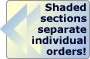 Shaded sections separate individual orders.