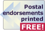 Postal endorsements available FREE!
