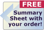 FREE Summary Sheet with every order!