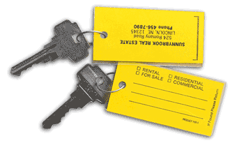 1157, Real Estate Key Tags, Yellow