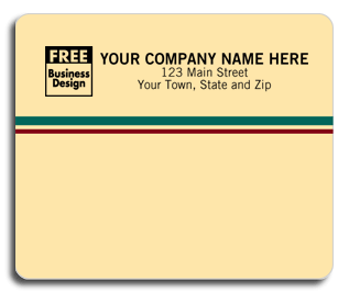 12695, Venture Mailing Labels, Laser, Tan w/ Stripes