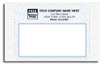 12771, Blue Patterned Continuous Mailing Label 