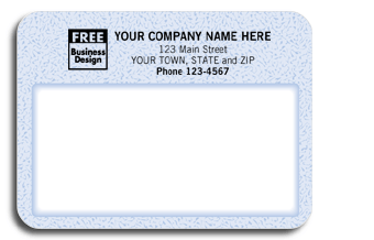 12772, Blue Patterned Padded Mailing Label 