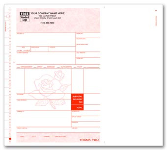 Continuous Floral Register Form 13646G