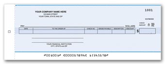 2200NC, Accounts Payable Center Check