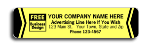Yellow Advertising Labels 340