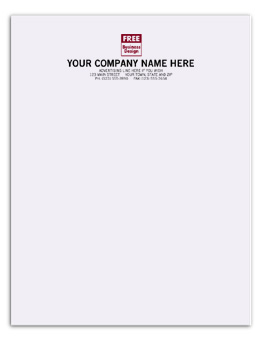 3694, Letterhead, ENVIRONMENT, Two-Ink Colors 