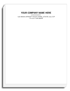 3826, Personalized Notepads, Letterhead Format, Small 