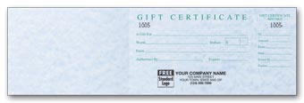 5133, "For You" Fresh Impressions Gift Certificates, Vellum
