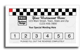 5709, Frequent Diner Card, Cafe