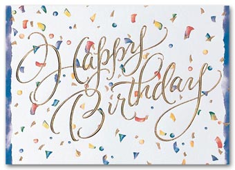 5EF11, Confetti Birthday Card