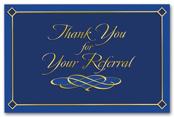 5EX10, Exec Thank You for Reference - Blue