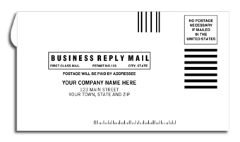 634BR, #6 3/4 Business Reply Envelope
