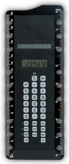 7 Ring Solar Calculator with Ruler 6400