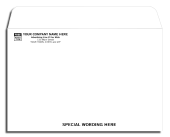 69SW, 9 X 6 Open Top Mailing Envelope, White