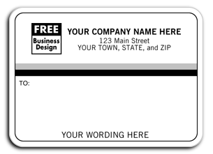 70, Mailing Labels, Padded, White w/ Black & Gray Stripes