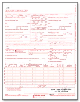 70164, CMS 1500 Padded Claim Form