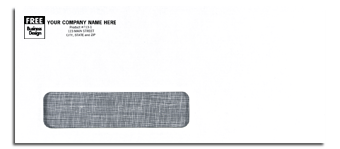 713, Single Window Confidential Envelope, Self-Seal 