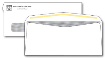 7821, #10 Single Window Confidential Envelope One Ink Color
