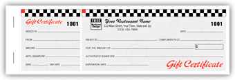 8384, Cafe Gift Certificates, Booked Sets, Fruit Motif