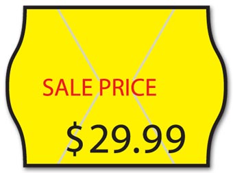 Monarch Sale Price Labels Yellow 8531