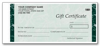 857A, Embassy Gift Certificates, Snapsets, Carbonless