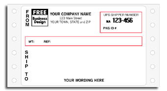 9351, Continuous Mailing Label 