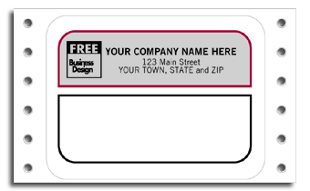 Continuous White/ Gray Return Area Mailing Labels 9374
