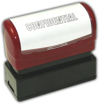 D2082, Stamper,Pre-Inked,Stock-Confidential 