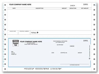 DCB201, Continuous Bottom Accounts Payable Check