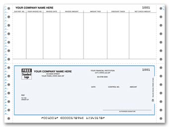 DCB203, Continuous Bottom Accounts Payable Check