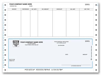 DCB208, Continuous Bottom Accounts Payable Check