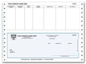 DCB217, Continuous Bottom Accounts Payable Check