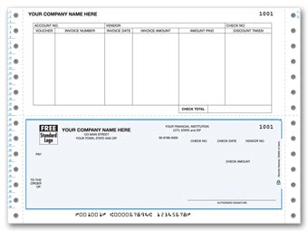 DCB223, Continuous Bottom Accounts Payable Check