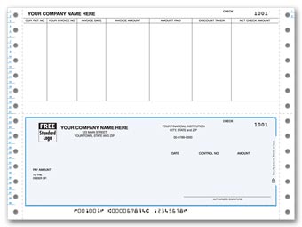 DCB236, Continuous Bottom Accounts Payable Check