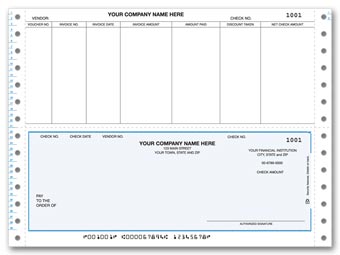 DCB240, Continuous Bottom Accounts Payable Check 
