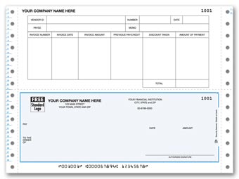 DCB245, Continuous Bottom Accounts Payable Check
