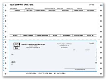 DCB304, Continuous Bottom Payroll Check