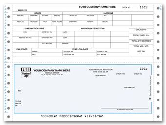 Continuous Payroll Check Bottom DCB319