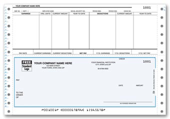 Payroll Check Bottom Continuous DCB351