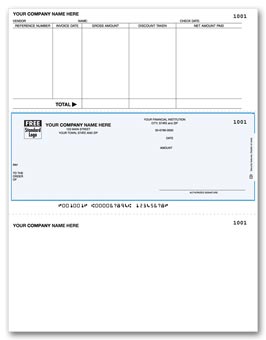 DLM203, Laser Middle Accounts Payable Check 