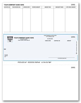 DLM205, Laser Middle Accounts Payable Check