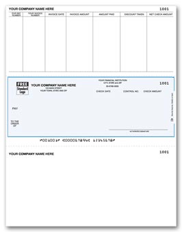 DLM209, Laser Middle Accounts Payable Check 