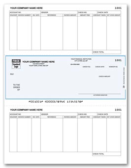 DLM218, Laser Middle Accounts Payable Check