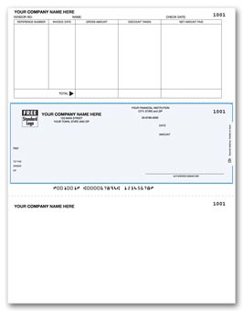 DLM255, Laser Middle Accounts Payable Check