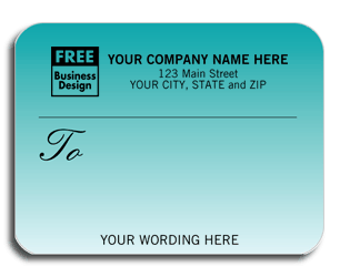 R1701, Mailing Labels, Roll, Teal Gradient 