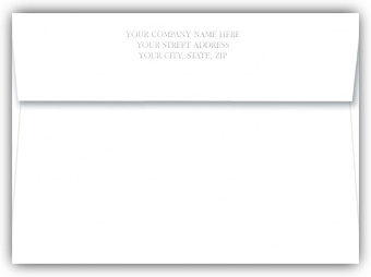 SL103I, Imprinted White Envelope-Silver Liner