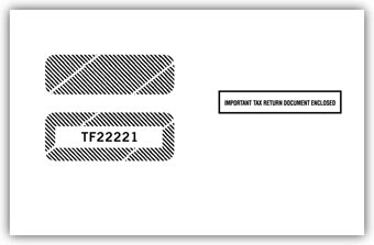 1099 Envelope Double Window Self Seal TF22222