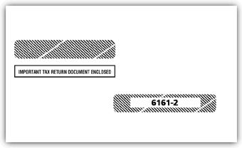 TF61612, 4-up Box Laser W-2 and Box Laser 1099-R Envelope